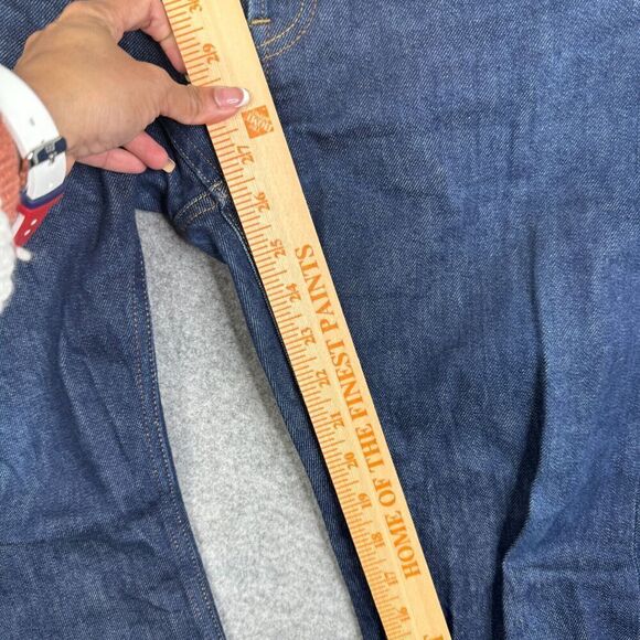 Acne Studios Bla Konst Jeans 31x32 Dark Wash Blue Selvedge Denim 32x26 MEAS - Picture 5 of 11